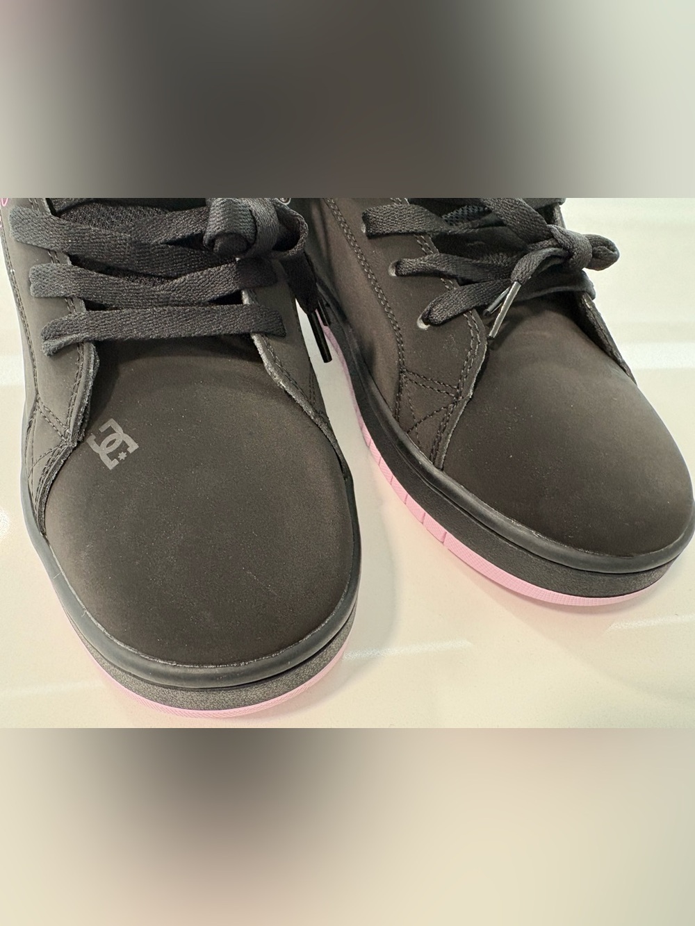 DC PIXIE Court Graffik Black & Pink - New unisex casual skater street shoes - Picture 10 of 10